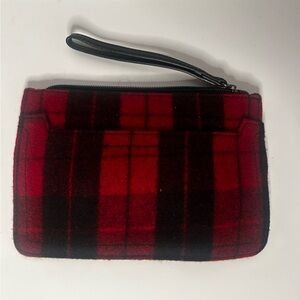 Vintage Plaid Wristlet